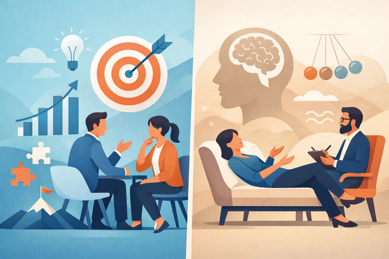 Diferença entre coaching e psicanálise